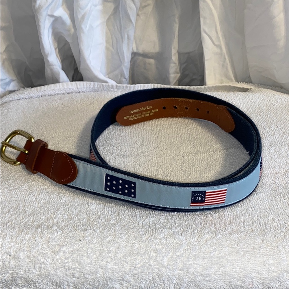 Leather Man Ltd. Tanned leather Americana Men’s belt